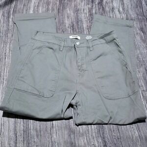 Kensie‎ Jeans The Allie High Rise Slim Straight Crop Pants Women's Size 8 Gray